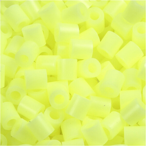 NABBI Strijkkralen, afm 5x5 mm, gatgrootte 2,5 mm, medium, pastel geel (32244), 1100 stuk/ 1 doos