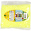 NABBI Strijkkralen, afm 5x5 mm, gatgrootte 2,5 mm, medium, pastel geel (32244), 6000 stuk/ 1 doos