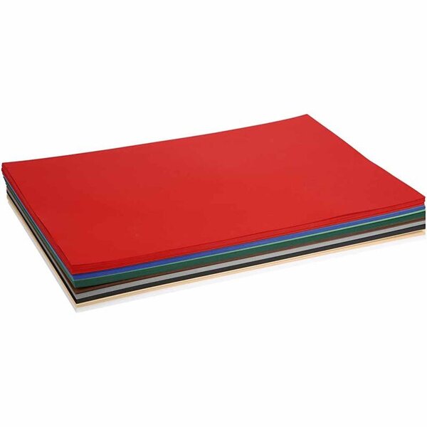 Colortime Kerst Karton, A2, vel 420x594 mm, 180 gr, diverse kleuren, 300 div vellen/ 1 doos