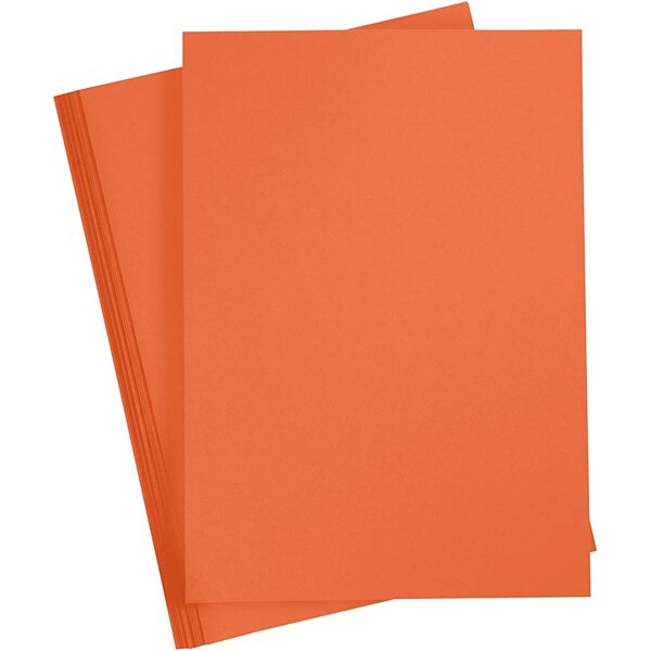 Creativ Company Gekleurd Karton, A3, vel 297x420 mm, 180 gr, oranje, 20 vel/ 1 doos