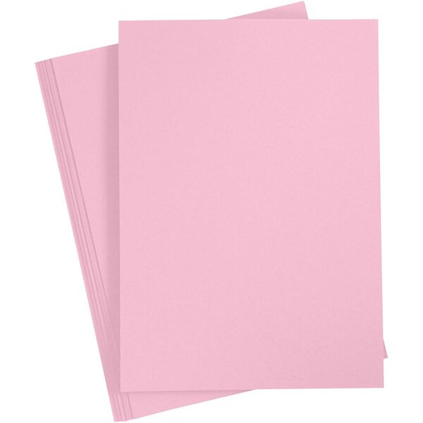 Creativ Company Gekleurd Karton, A3, vel 297x420 mm, 180 gr, lichtroze, 20 vel/ 1 doos