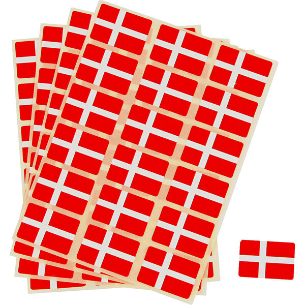 Creativ Company Vlag, afm 15x22 mm, 72 stuk/ 1 doos
