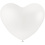 Creativ Company Ballonnen, hart, wit, 8 stuk/ 1 doos