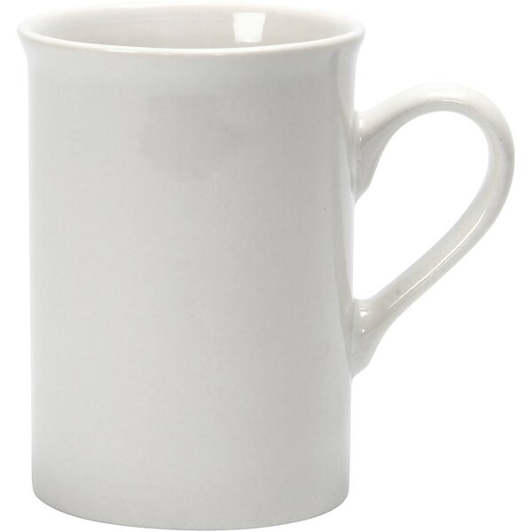 Creativ Company Mokken, H: 10 cm, d 7,4 cm, wit, 2 stuk/ 1 doos