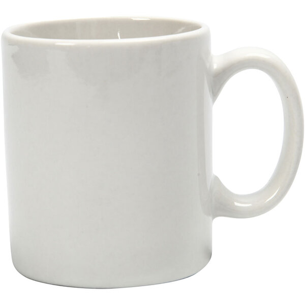 Creativ Company Mokken, H: 7 cm, d 6 cm, 120 ml, wit, 1 stuk