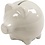 Creativ Company Spaarvarken, H: 8 cm, B: 8,5 cm, off-white, 10 stuk/ 1 doos