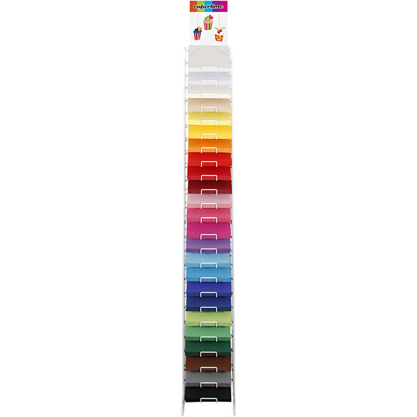 Colortime Gekleurd karton, A4, vel 210x297 mm, 180 gr, diverse kleuren, 24x100 vel/ 1 doos