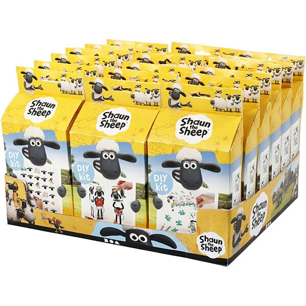 Shaun the Sheep Baliedisplay met DIY sets, 18 set/ 1 doos
