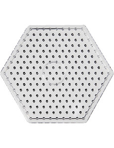  Onderplaat, zeskant, afm 17,5x17,5 cm, JUMBO, helder, 1 stuk
