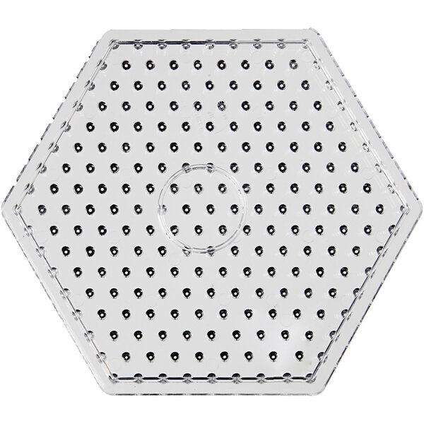 Onderplaat, zeskant, afm 17,5x17,5 cm, JUMBO, helder, 1 stuk
