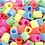 NABBI Strijkkralen, afm 10x10 mm, gatgrootte 5,5 mm, JUMBO, pastelkleuren, 2450 div/ 1 emmer