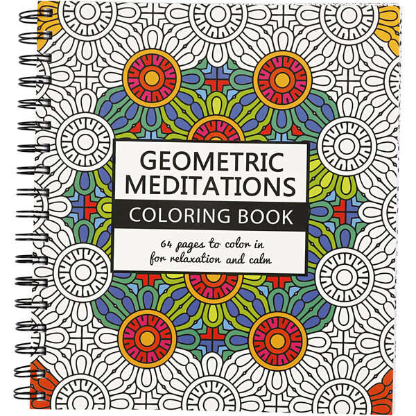 Creativ Company Kleurboek, Geometric, afm 19,5x23 cm, Aantal pagina's 64, 1 stuk
