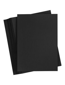 Creativ Company Gekleurd Karton, A4, vel 210x297 mm, 180 gr, zwart, 100 vel/ 1 doos
