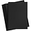 Creativ Company Gekleurd Karton, A4, vel 210x297 mm, 180 gr, zwart, 100 vel/ 1 doos