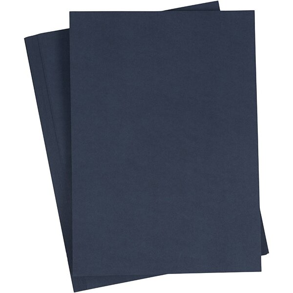 Creativ Company Papier, A4, vel 210x297 mm, 110 gr, blauw, 20 stuk/ 1 doos