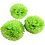 Creativ Company Pompon van papier, d 20+24+30 cm, 16 gr, lime groen, 3 stuk/ 1 doos