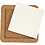 Creativ Company Onderzetter met lijst van kurk, afm 15,5x15,5x1 cm, wit, 2 stuk/ 1 doos