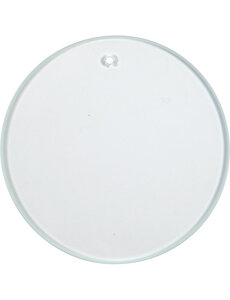 Creativ Company Glazen platen, Rond, d 7 cm, dikte 3 mm, 10 stuk/ 1 doos