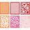 Creativ Company Kartonblok, A6, vel 104x146 mm, 200 gr, oranje, roze, rood, roze, 24 stuk/ 1 doos