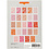 Creativ Company Kartonblok, A6, vel 104x146 mm, 200 gr, oranje, roze, rood, roze, 24 stuk/ 1 doos