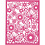 Creativ Company Kartonblok, A6, vel 104x146 mm, 200 gr, oranje, roze, rood, roze, 24 stuk/ 1 doos