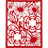 Creativ Company Kartonblok, A6, vel 104x146 mm, 200 gr, oranje, roze, rood, roze, 24 stuk/ 1 doos