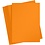 Creativ Company Gekleurd Karton, A5, 180 gr, oranje, 100 vel/ 1 doos