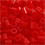 NABBI Foto kralen, afm 5x5 mm, gatgrootte 2,5 mm, medium, rood (19), 1100 stuk/ 1 doos