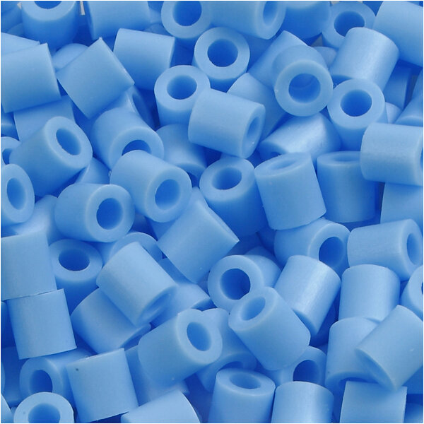 NABBI Foto kralen, afm 5x5 mm, gatgrootte 2,5 mm, medium, pastel blauw (23), 1100 stuk/ 1 doos