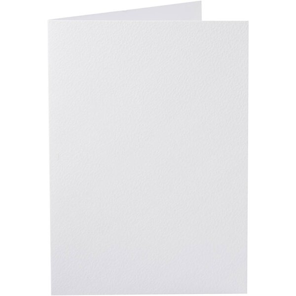 Creativ Company Kaarten, afmeting kaart 10,5x15 cm, 220 gr, wit, 10 stuk/ 1 doos
