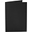 Creativ Company Kaarten, afmeting kaart 10,5x15 cm, 220 gr, zwart, 10 stuk/ 1 doos