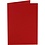 Creativ Company Kaarten, afmeting kaart 10,5x15 cm, 220 gr, rood, 10 stuk/ 1 doos