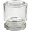 Creativ Company Glazen pot, H: 6,5 cm, d 5,7 cm, 100 ml, transparant, 12 stuk/ 1 doos