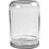Creativ Company Glazen pot, H: 11 cm, d 7,5 cm, 370 ml, transparant, 6 stuk/ 1 doos