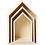 Creativ Company Showdozen, huizen, H: 20,3+25,3+31 cm, D: 10 cm, B: 13+16,2+20 cm, 3 stuk/ 1 set