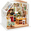 Creativ Company DIY Miniatuur kamer, Keuken, H: 18,7 cm, B: 19 cm, 1 stuk