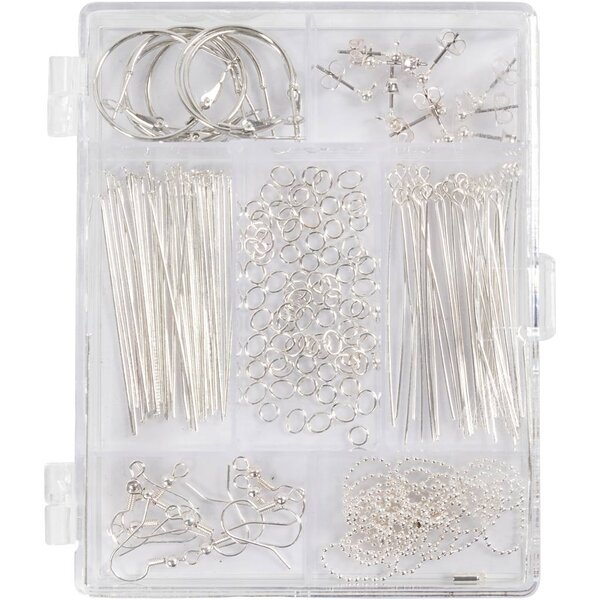 Creativ Company Sieraden Startset, verzilverd, 1 set