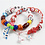 Creativ Company Sport kralen, afm 11-15 mm, gatgrootte 3-4 mm, diverse kleuren, 45 gr/ 1 doos