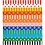 Creativ Company Slinger stroken, bedrukt, L: 16 cm, B: 15 mm, 400 stuk/ 1 doos