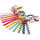 Creativ Company Slinger stroken, bedrukt, L: 16 cm, B: 15 mm, 400 stuk/ 1 doos