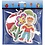 Creativ Company Onderplaat, bloemen, meisje, jongen, appel en peer, afm 8,5x14-14x16 cm, medium, 6 stuk/ 1 doos