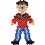 Creativ Company Onderplaat, bloemen, meisje, jongen, appel en peer, afm 8,5x14-14x16 cm, medium, 6 stuk/ 1 doos