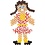 Creativ Company Onderplaat, bloemen, meisje, jongen, appel en peer, afm 8,5x14-14x16 cm, medium, 6 stuk/ 1 doos