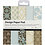 Creativ Company Design papierblok, vel 15,2x15,2 cm, 120 gr, lichtblauw, bruin, 50 vel/ 1 doos