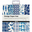 Creativ Company Design papierblok, vel 15,2x15,2 cm, 120 gr, blauw, 50 vel/ 1 doos