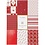 Vivi Gade Design papierblok, afm 21x30 cm, 120+128 gr, rood, wit, 24 vel/ 1 doos