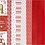Vivi Gade Design papierblok, afm 21x30 cm, 120+128 gr, rood, wit, 24 vel/ 1 doos