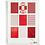 Vivi Gade Design papierblok, afm 21x30 cm, 120+128 gr, rood, wit, 24 vel/ 1 doos