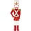 Vivi Gade Notenkraker, H: 110 cm, B: 30 cm, 300 gr, goud, rood, wit, 1 stuk