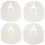 Creativ Company Wrap around Engelen, H: 10,5 cm, d 7 cm, 230 gr, wit, 25 stuk/ 1 doos